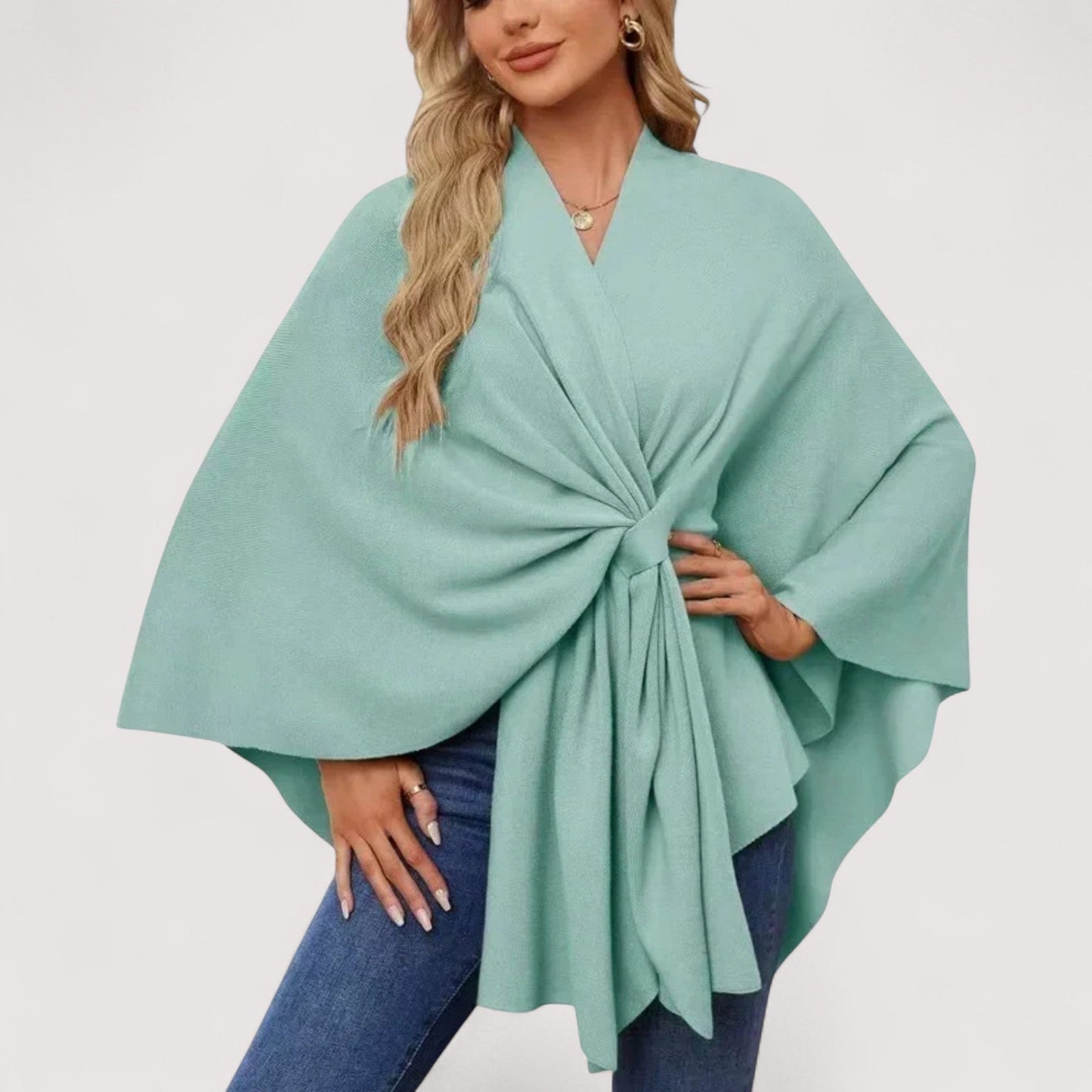 Brenda – Chic Lightweight Knit Poncho