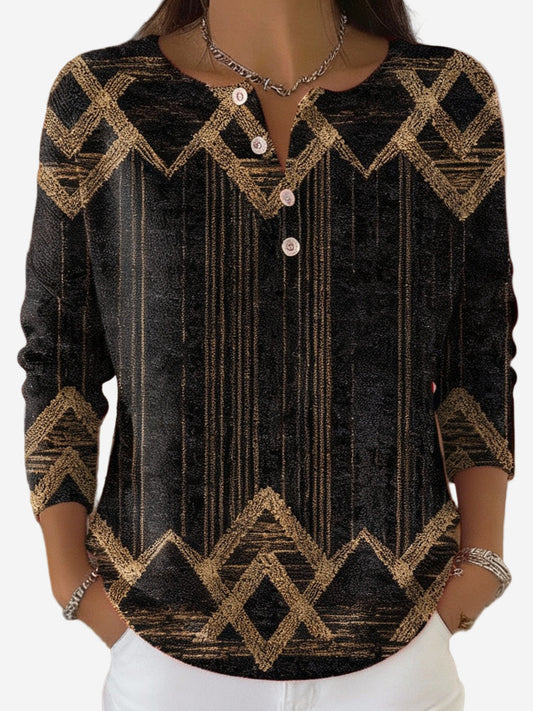 Delaney - Vintage Abstract Sweater