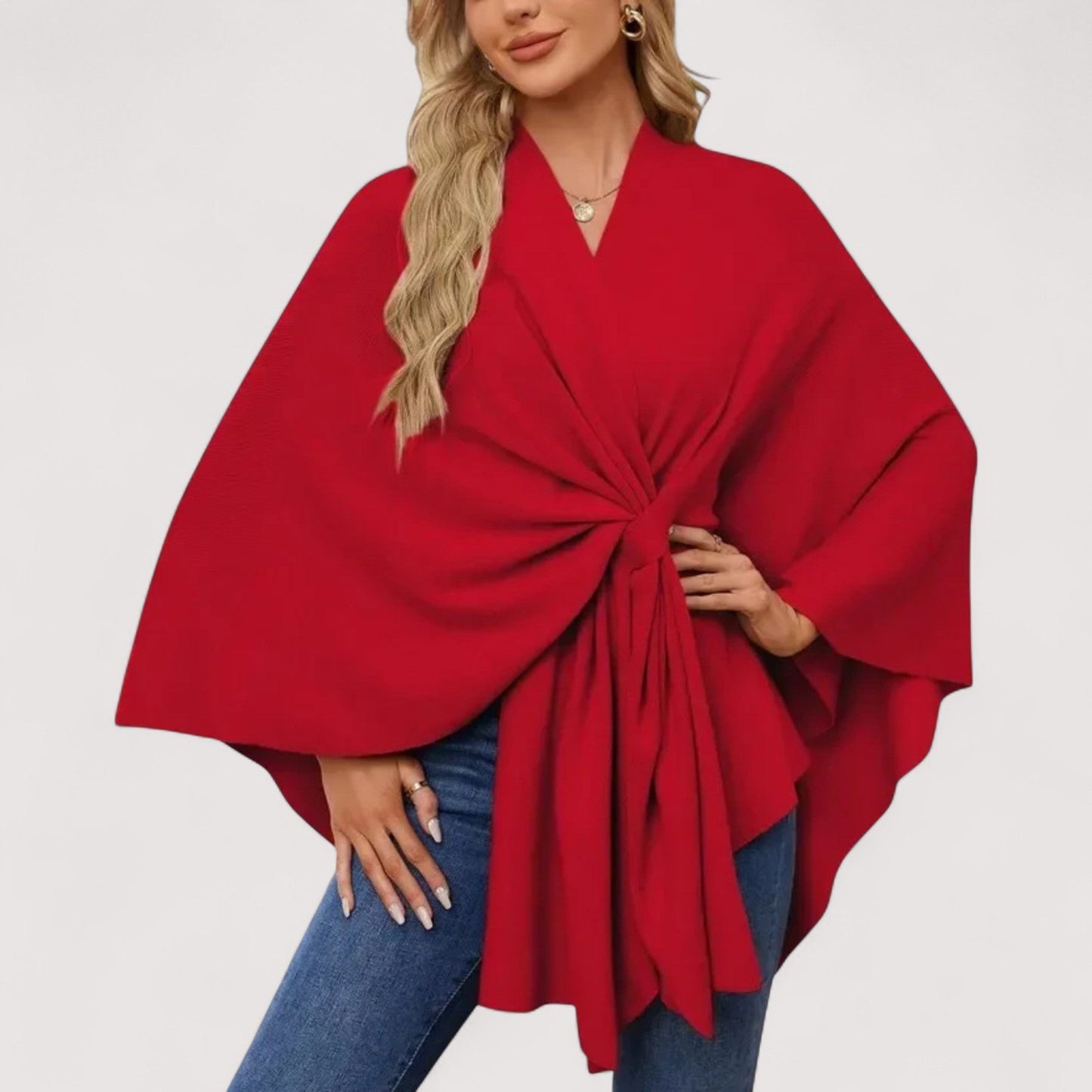 Brenda – Chic Lightweight Knit Poncho
