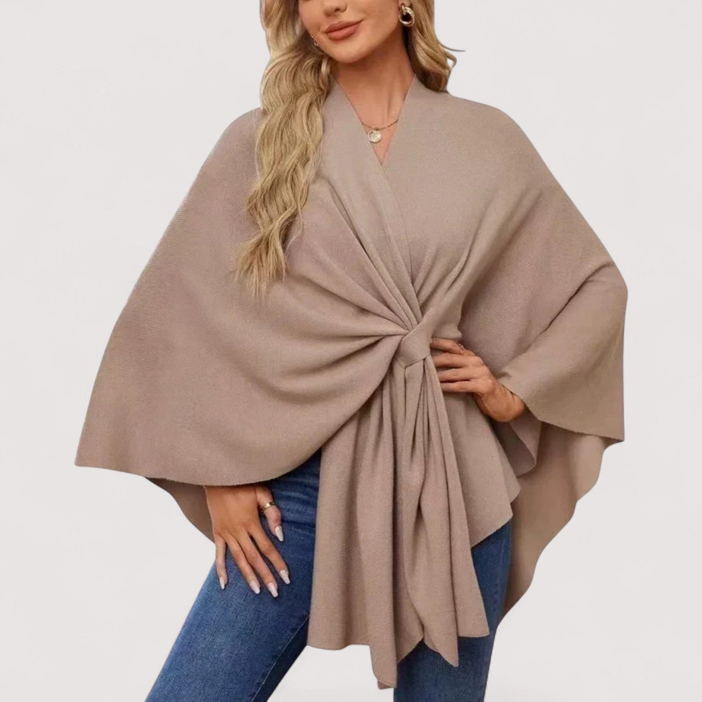 Brenda – Chic Lightweight Knit Poncho