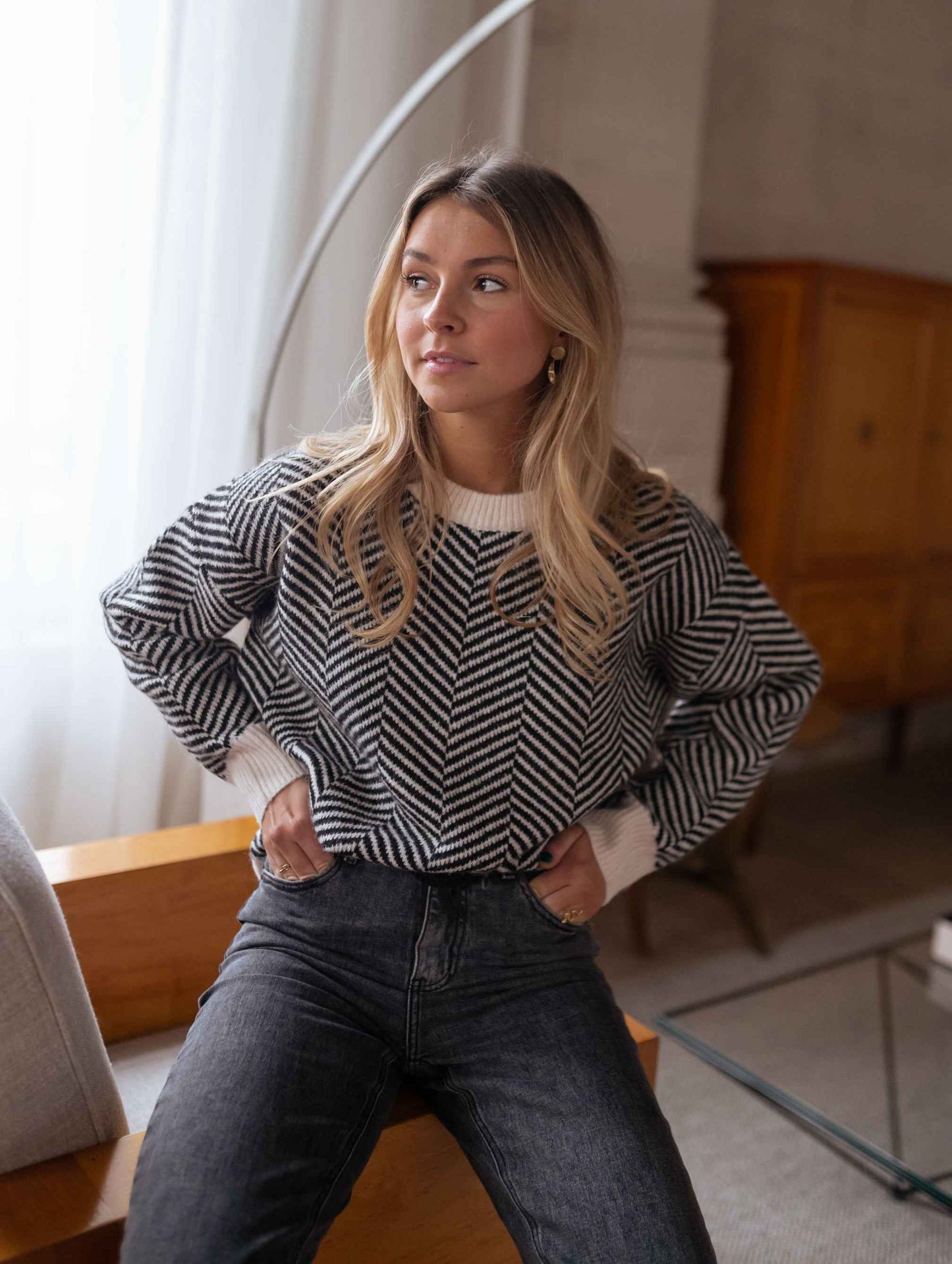 Lena™ | Graphic Knit Sweater