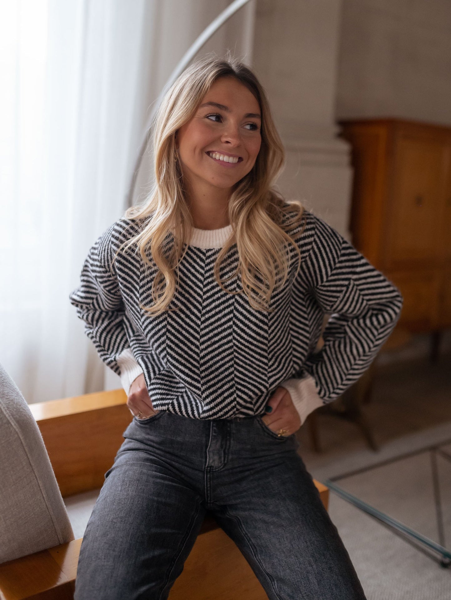 Lena™ | Graphic Knit Sweater