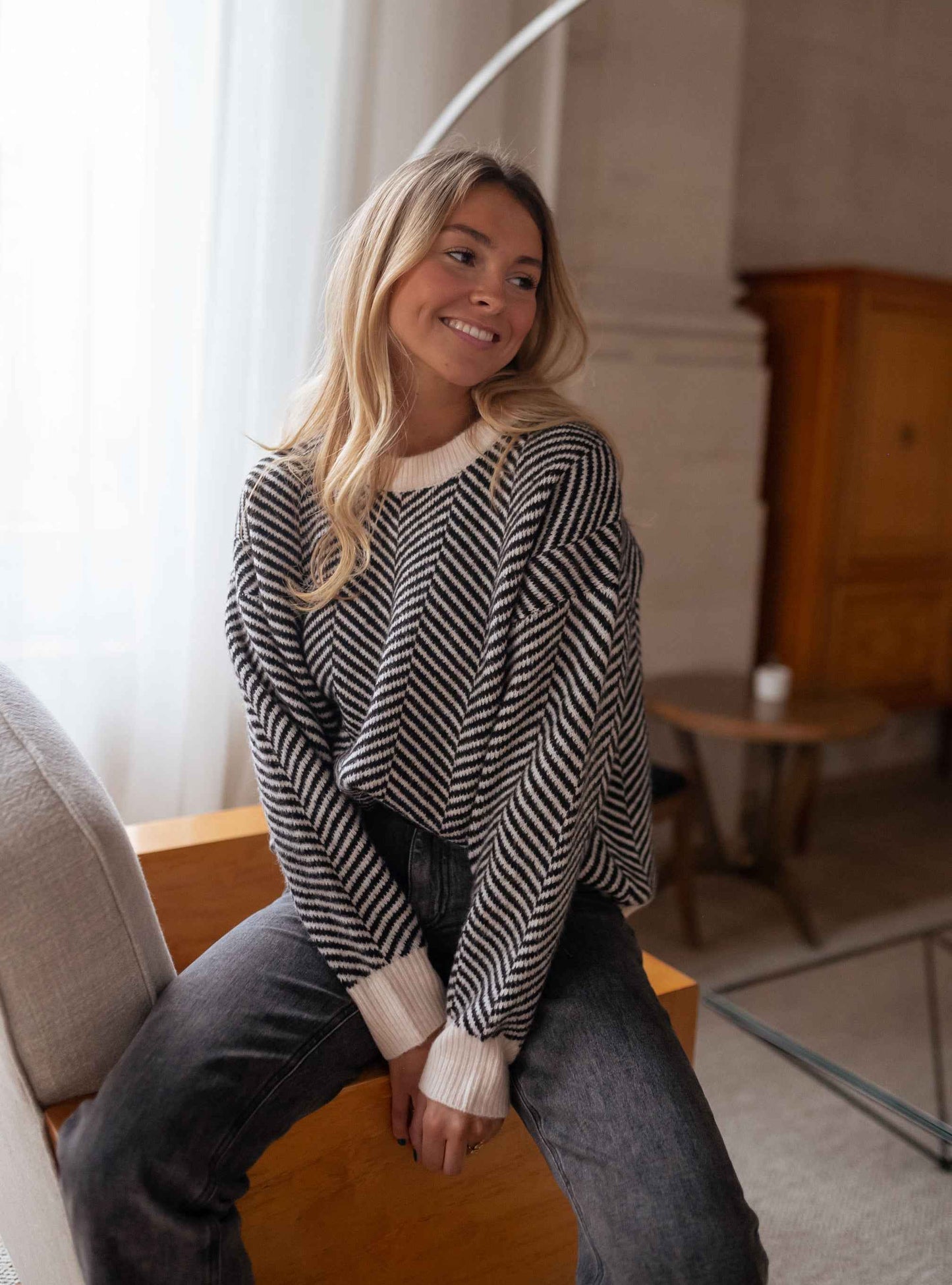 Lena™ | Graphic Knit Sweater