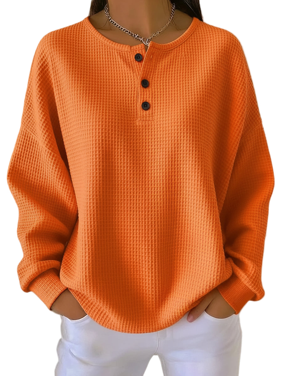 Edena - Casual Round Neck Sweatshirt