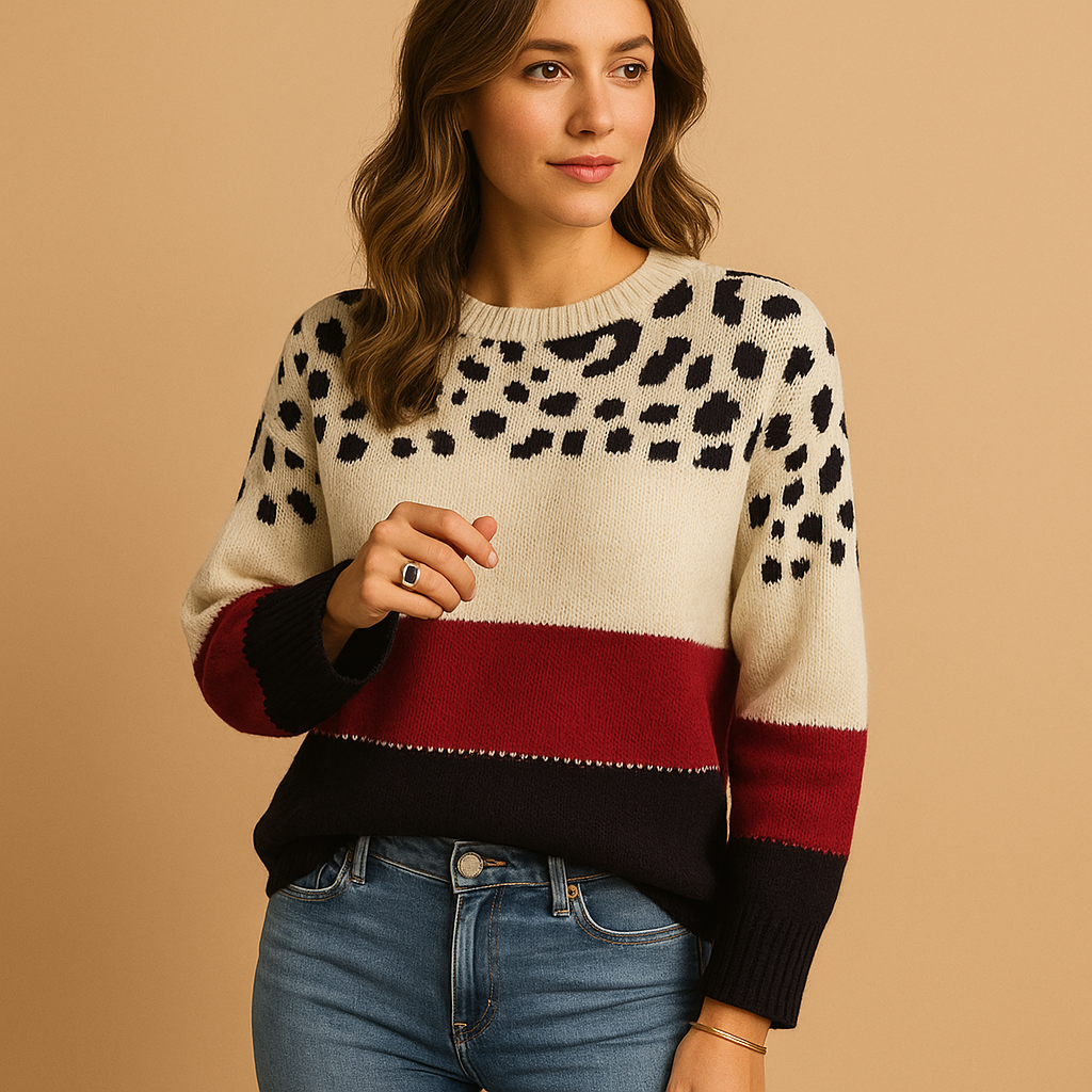 Malou – Leopard Knit Sweater